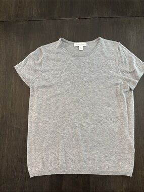 Treasure & Bond Light Heather Gray Short Sleeve Knit Tee